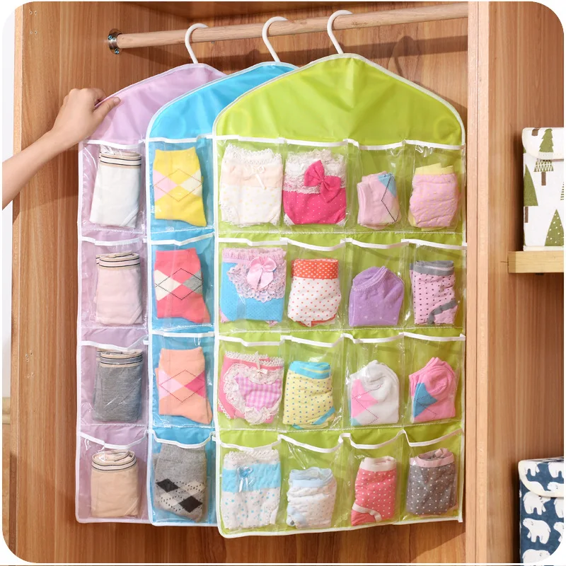 Sock Organizer Tray - Hot 16 Zakken Garderobe Zakken Duidelijke