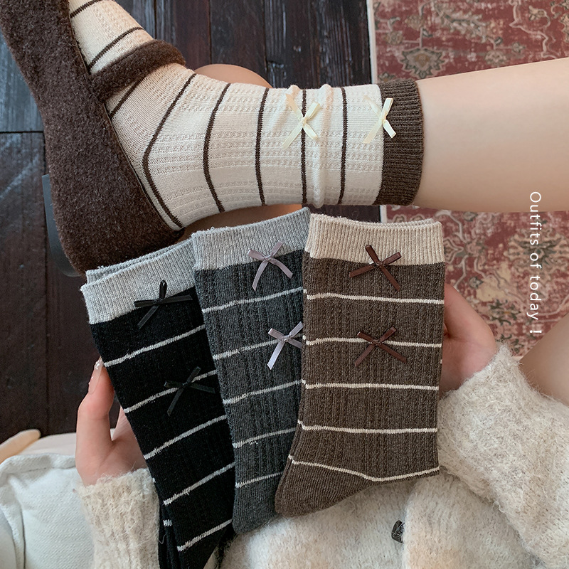 Gestreepte, losvallende mid-ka - Boot Sock Slouchy recensie en prijs