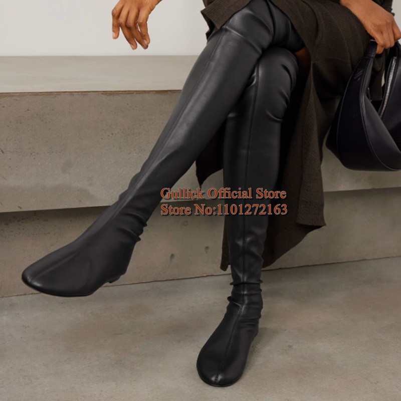 Bruine zachte stretch kunstler - Boot Sock Slouchy recensie en prijs