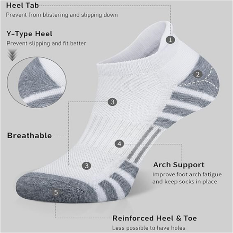 Unisex lage sportkousen met en - Athletic Sock Cushion recensie en prijs