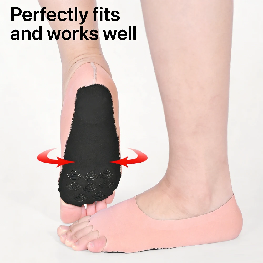 1 paar teenloze yogasokken voo - Grip Sock Yoga recensie en prijs
