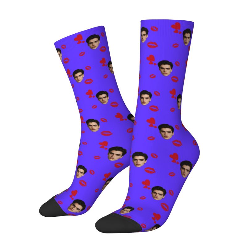 Aangepaste gezicht foto met ha - Dress Sock Men recensie en prijs