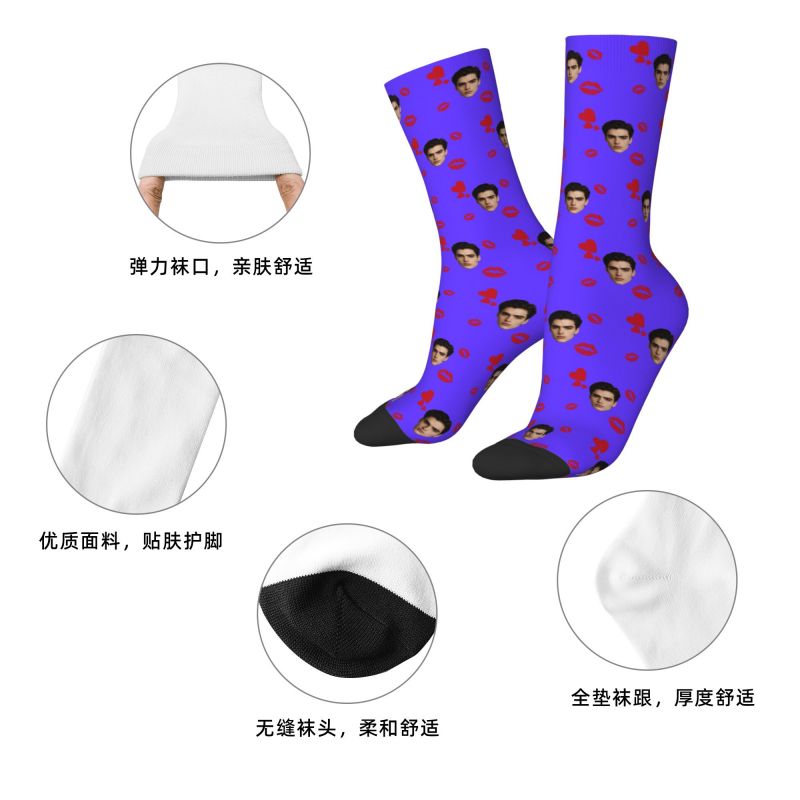 Aangepaste gezicht foto met ha - Dress Sock Men recensie en prijs