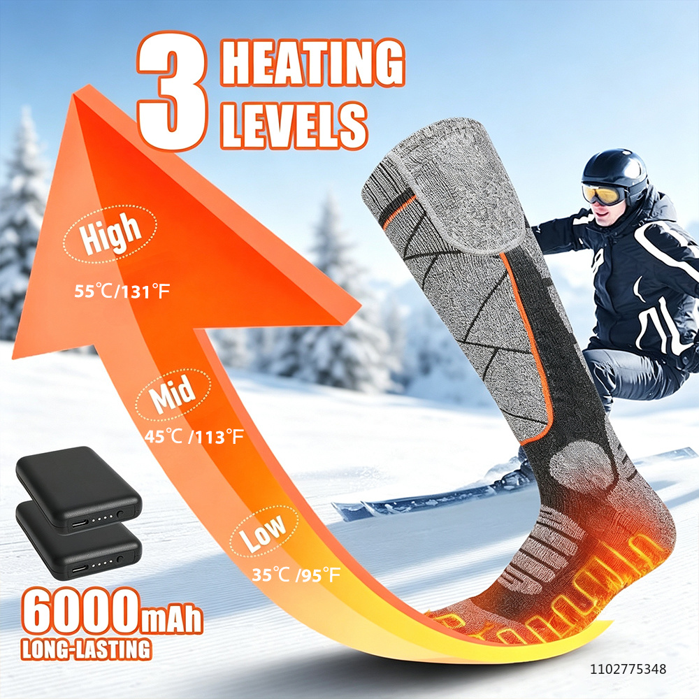 Nieuwe Verwarmde Sokken Oplaad - Thermal Sock Winter recensie en prijs